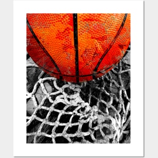Basketball art print swoosh 110 - basketball artwork Posters and Art